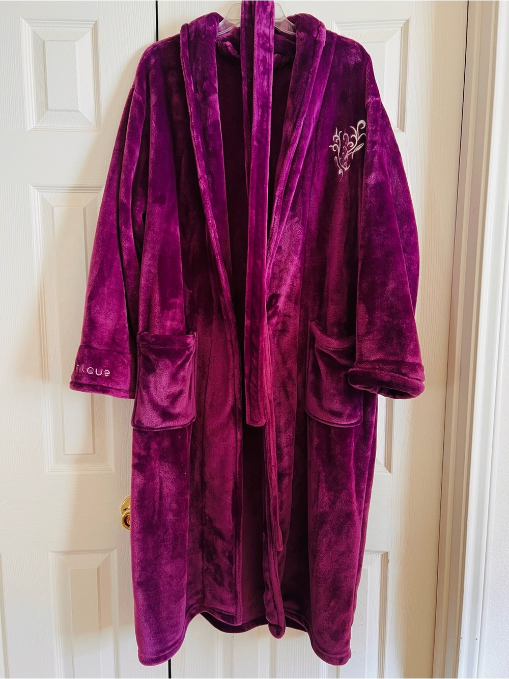 Younique Bathrobe Coat - Deep Magenta NWOT